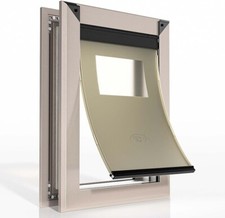 MAVRICFLEX Dog Door for Dogs Up to 100lbs  Single Magnetic Flap  Large size