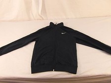 Adult Women's Nike Blue White Full Zipper Track Jacket Workout Athletic 30734