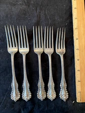 5  MAZARIN BY DOMINICK AND HAFF STERLING S FORKS 7" ALL 1 PRICE MORE IN THIS PAT