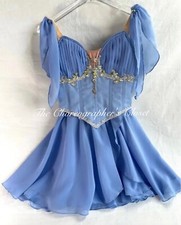 Professional Blue Cupid Talisman Lyrical Ballet Chiffon Dress Adult XS Teen Juni