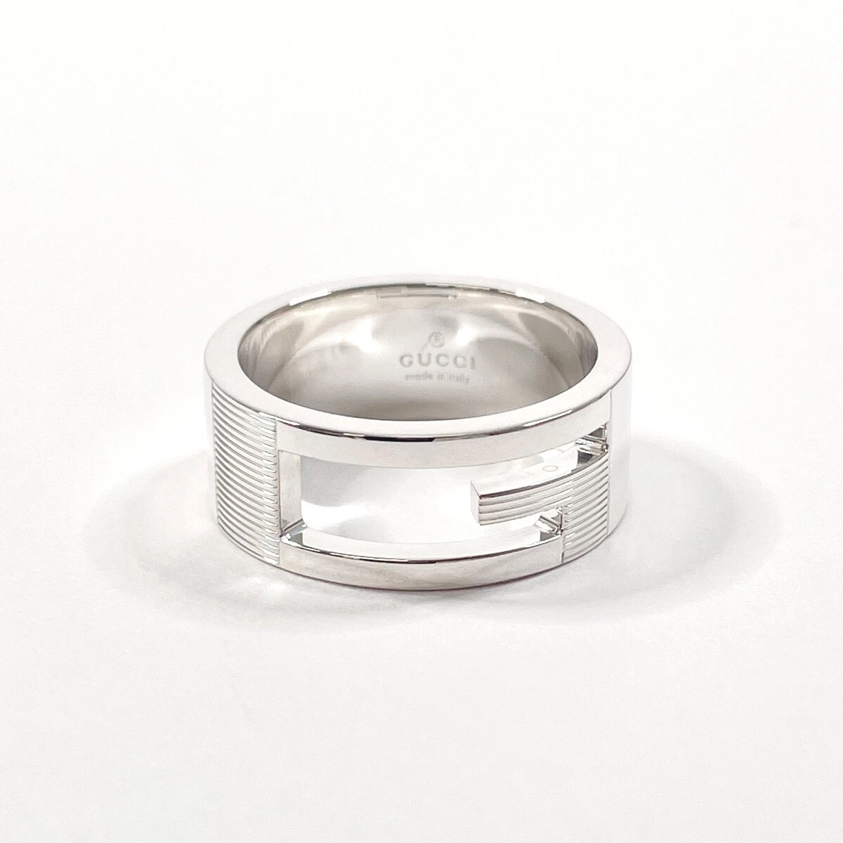 Bague GUCCI Marque Découpure G Argent925 US 7 (taille US) Bijoux Femmes #15