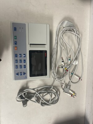 SECA CT8000i-2 interpretive ECG EKG monitor writer recorder - 12 leads ECG cable
