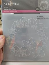 Altenew Delightful Frame 3D Embossing Folder Botanical Pretty