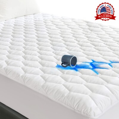 Enfriamiento king Colchon Cojin Cama Bolsillo Profundo Funda Acolchada Cubrir