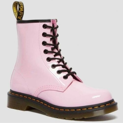 Dr. Martens 1460 Patent Lamper in Pale Pink Size 9 NIB - Picture 1 of 6
