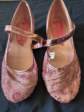 Nice Disney Store Princess Aurora Sleeping Beauty Dress Costume Shoes 13/1