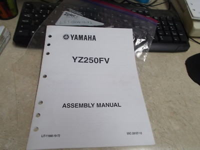 OEM Yamaha Assembly Manual 2005 YZ250 FV LIT-11666-19-72 | eBay