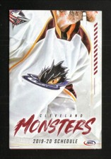 Cleveland Monsters--2019-20 Pocket Schedule--Rocket Mortgage--Blue Jackets--AHL
