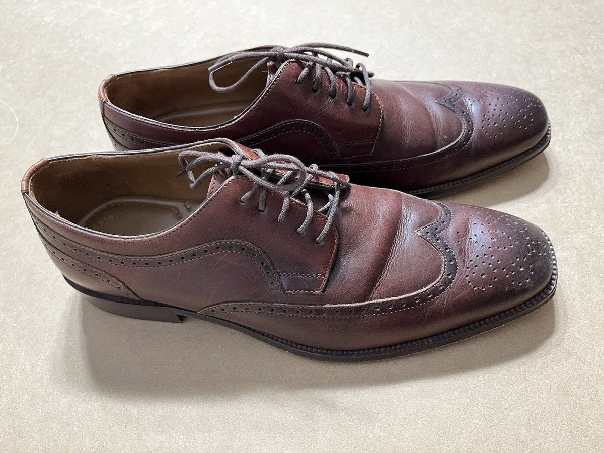 Johnston & Murphy Wingtip Leather Oxford Shoes Sz 8.5 M 