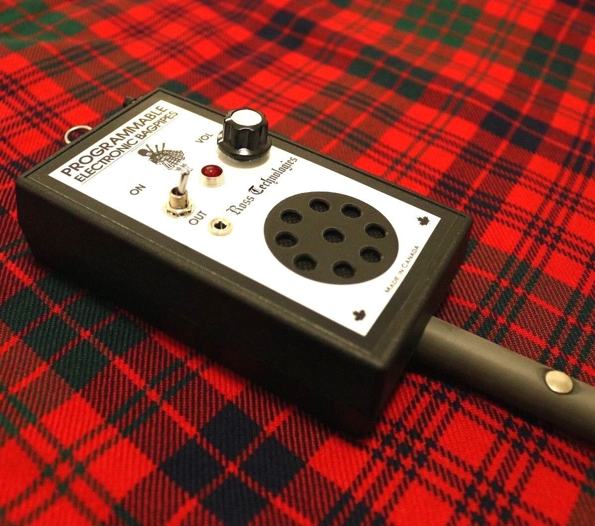 Ross Electronic Bagpipes - Electronic Practice Chanter with built-in speaker