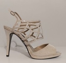NEW Caparros Gold Rinestone Sandals 5" Heels Size 10M US 40M EUR
