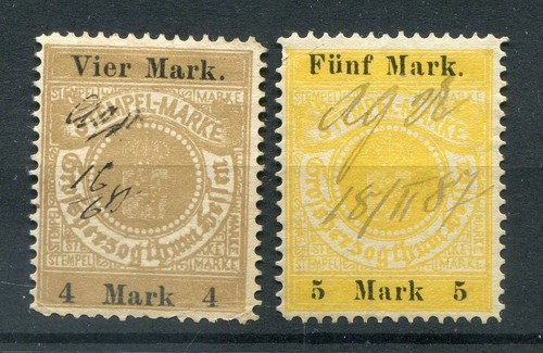 DR-GERMANY TAX BRANDS 4+5MK Used (78574)