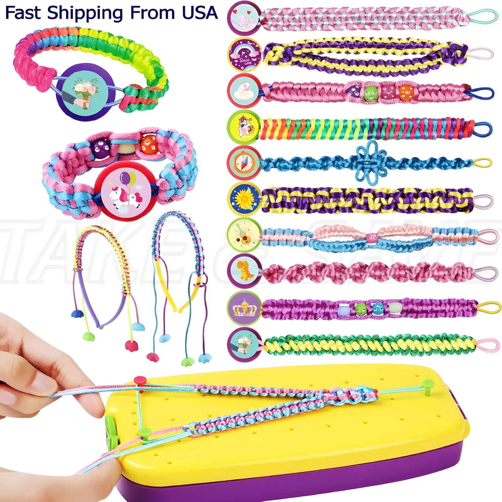 Friendship Bracelet Making Kit for Teen Girls DIY Bracelet Maker