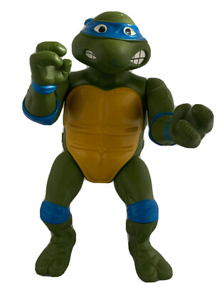 Vintage 1989 TMNT Giant Leonardo Ninja Turtles 13'' Action Figure Mirage Playmate