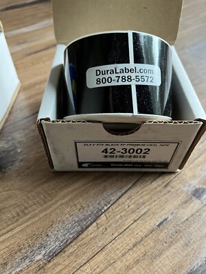 DuraLabel  2 X 70  Black XP PREMIUM  Vinyl Tape  42-3002 New