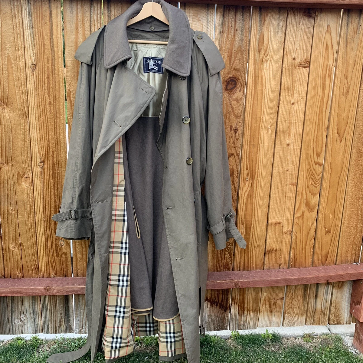 Arbejdskraft De er storhedsvanvid Vintage Burberry Heritage Trench Coat Westminster Wool Liner XL 54 R Nova  Check | eBay