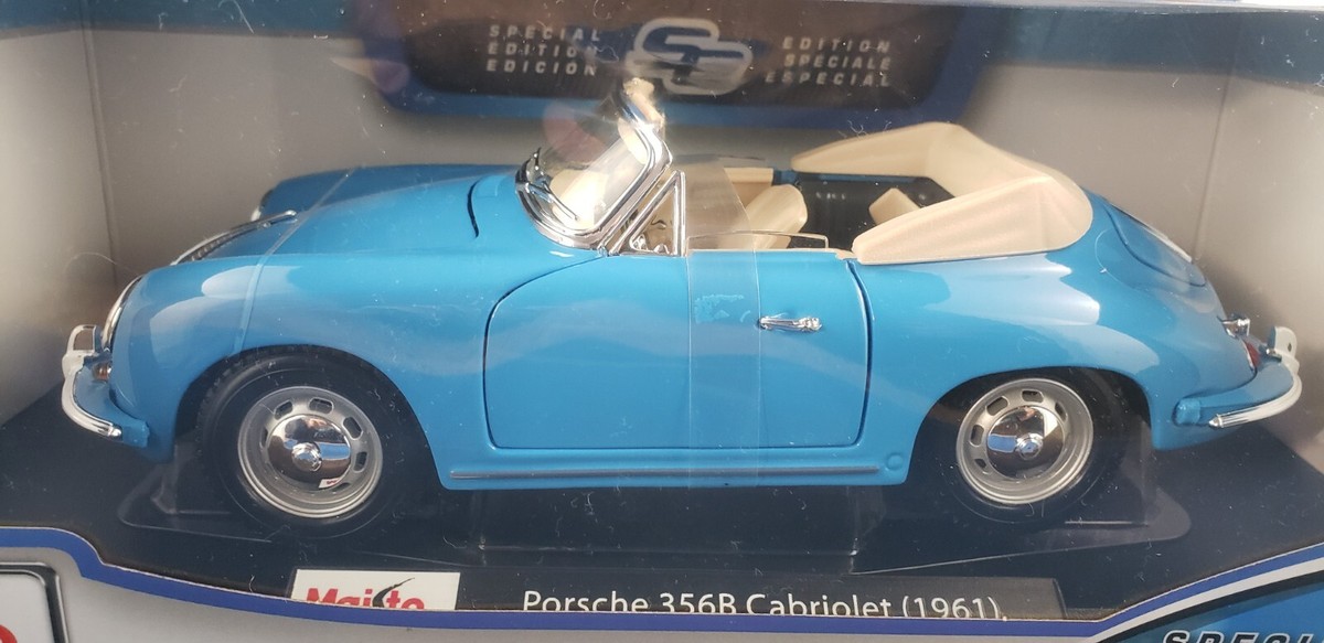 Maisto 1961 Porsche 356B Cabriolet 1:18 Diecast New | eBay