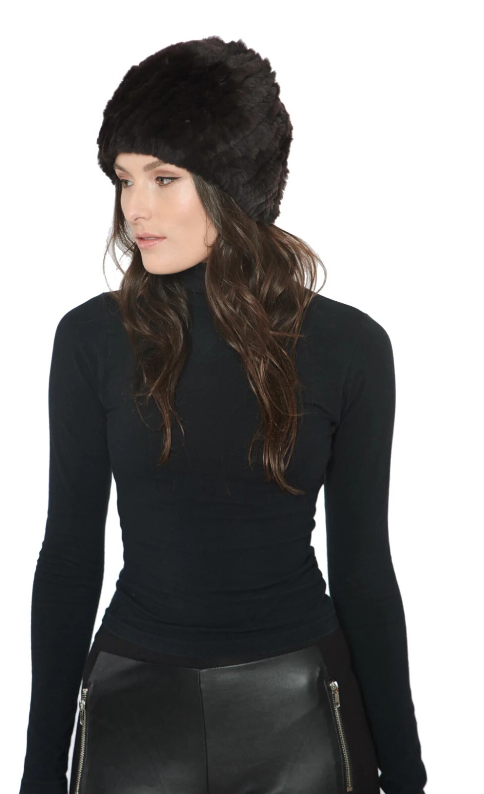 Beanie-Cap-Headband-Fur Headband-Ear Muff-Neck Warmer-Ear Warmer-Fur Hat-Rabbit image 6