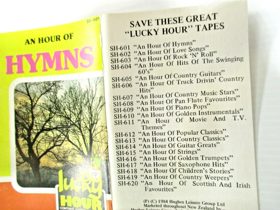 An Hour of Hymns Lucky Hour Cassette Tape 1984 Hughes Leisure Group Tested - Image 4 of 4