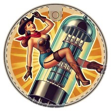 Tube's Away  Ceramic Decoration Ornament, 1pc 