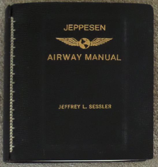 JEPPESEN AIRWAY MANUAL FOR AREA F-5 + 5 PLASTIC CHART HOLDERS & A