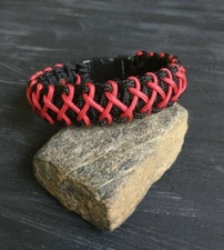 Handmade "Stitched Cobra" Paracord Bracelet for a 7 1/2" Wrist 