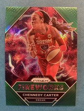 2021 Prizm WNBA Chennedy Carter Fireworks Green Prizm #1 Dream