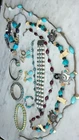 16 pieces Vintage Estate Modern Costume Jewelry Lot 1  Mix Artisan Blues