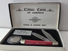 1959 Franklin Half Dollar Coin and Knife Set Classic Coins Of America