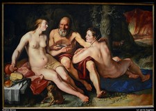 Lotto Hendrick Goltzius e le sue figlie O 1 poster stampa artistica vintage decorazione parete