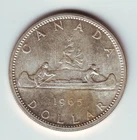 Canada Silver Dollar 1965,1