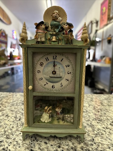 Rare Retired Wee Forest Folk Homecoming Mantle Clock Number 22 Of 150 Made