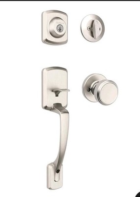 ''SET OF TWO''   Kwikset Henley Single Cylinder Handleset w/Round Knob, SmartKey, 