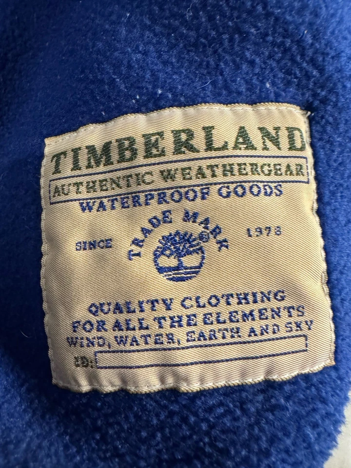 Chaqueta de bombardero Timberland de colección de algodón encerado Md con capucha forrada de vellón equipo meteorológico Foto 2 de 4