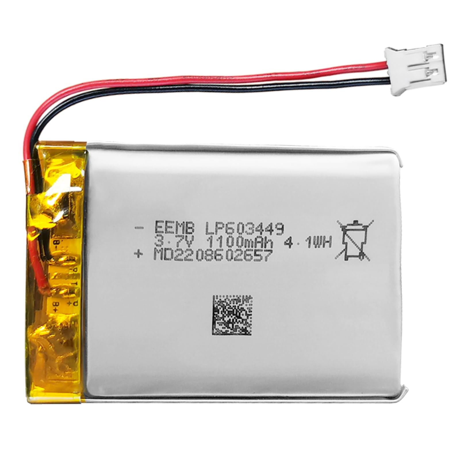 EEMB Lithium Polymer battery 3.7V 1100mAh 603449 Lipo Rechargeable Battery 1
