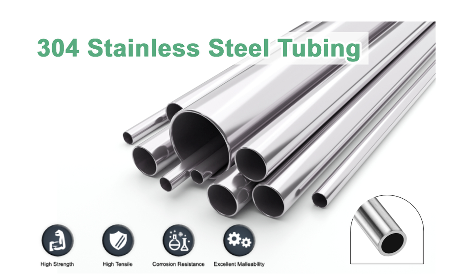 304 stainless steel round tube, railing tube, outer diameter 8mm-325mm ...