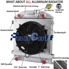 3row Radiatorshroud Fan For 1928-1929 Ford Model A Flathead Engine