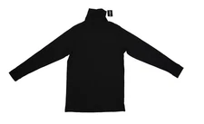 NY Threads Shirt Mens Large Black Turtleneck Long Sleeve Thermal Base Layer