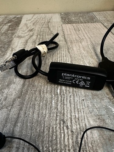 Plantronics Poly Savi W8220 8220 DECT STEREO Wireless Headset W8200B Base Tested - Picture 13 of 15