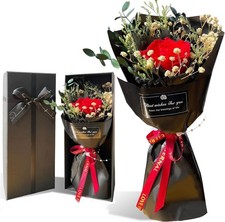 Preserved Roses in a Box, Forever Real Flowers, Single Eternal Red Rose Bouquet