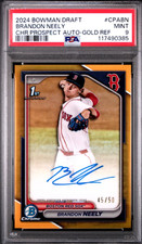 2024 Bowman Draft Chrome Prospect Auto Brandon Neely #CPA-BN True Gold PSA Mint