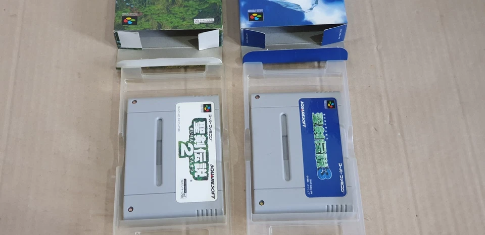 Super Famicom NTSC J SNES Japan Secret Of Mana 2 & 3 Seiken Densetsu Boxed 1995 - Image 2 of 4