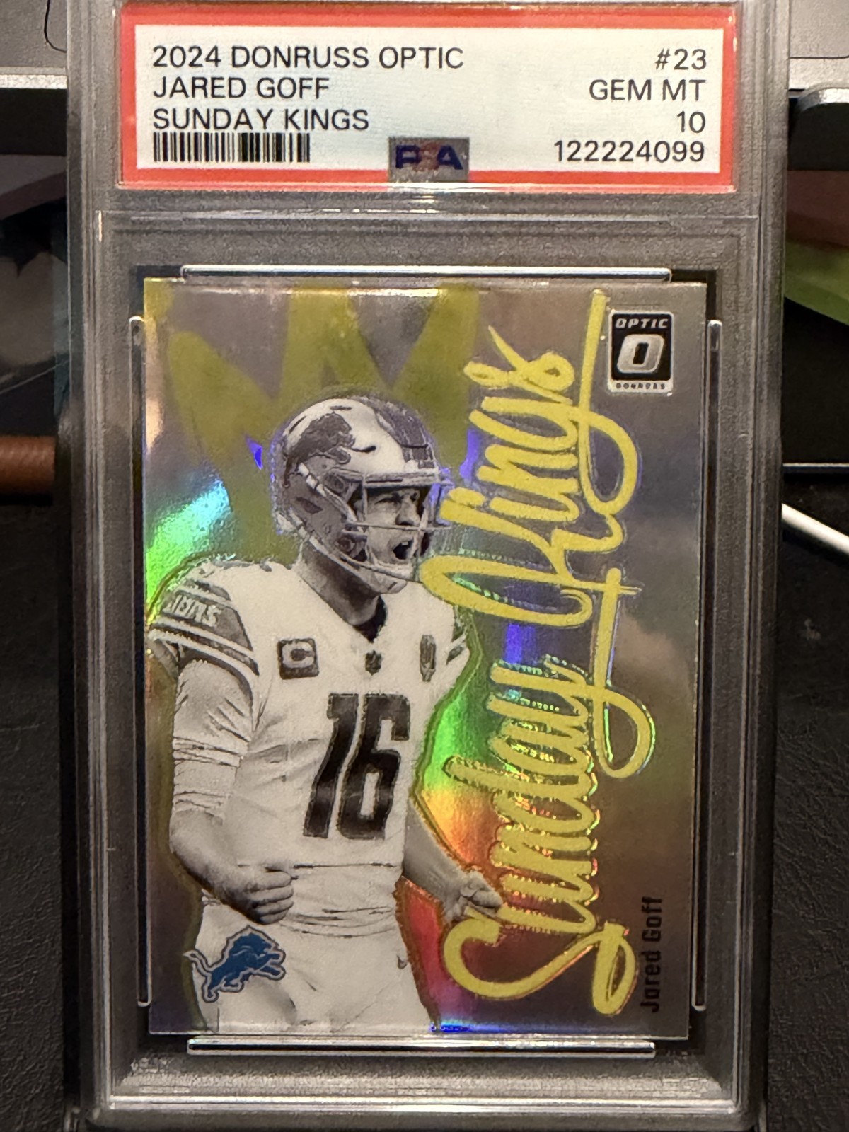 2024 Panini Donruss Optic - Sunday Kings Jared Goff #23 PSA 10