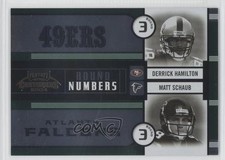 2004 Playoff Contenders Round Numbers Green Derrick Hamilton Matt Schaub 0o9
