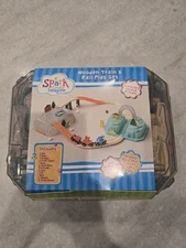 Spark Create Imagine Wood Train Railroad Set, Baby and Toddler Toys, Ages 3+