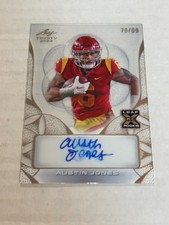 2024 LEAF TRINITY AUSTIN JONES 79/99 CLEAR BRONZE FOIL XRC AUTO USC SP JQ1