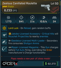 Borderlands 4⭐ROULETTE  PISTOL ⭐ JAKOBS⭐SHOTGUN AMMO⭐RIPPER OVERRIDE⭐GODROLL