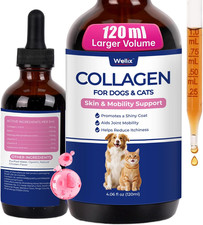 Premium Liquid Collagen for Dogs 120ml Daily Collagen Dogs Supplement Drops