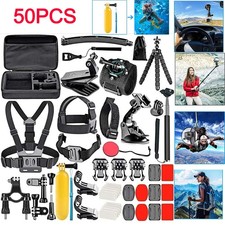50 in 1 Action Camera Accessories Kits Sport Camera Accessory with Bracket
