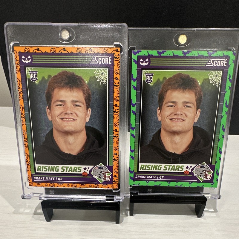 Panini Score-a-Treat 2024 Drake Maye Patriots Rookie Rising Stars #17 Lot (2)